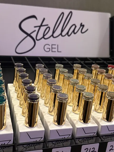 The Stellar Gel product range at the vendor booth
