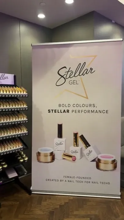 The Stellar Gel display at the expo